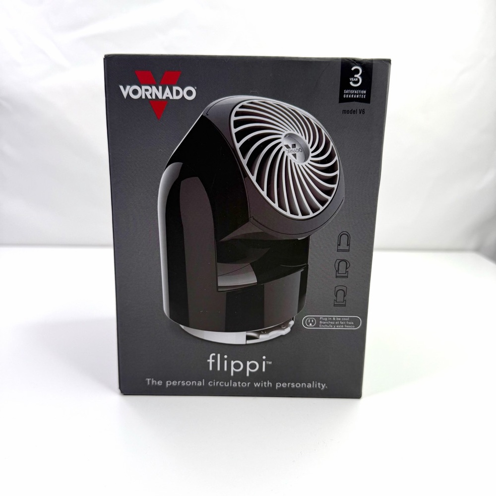 Vornado Black Flippi V6 Personal Circulator Fan